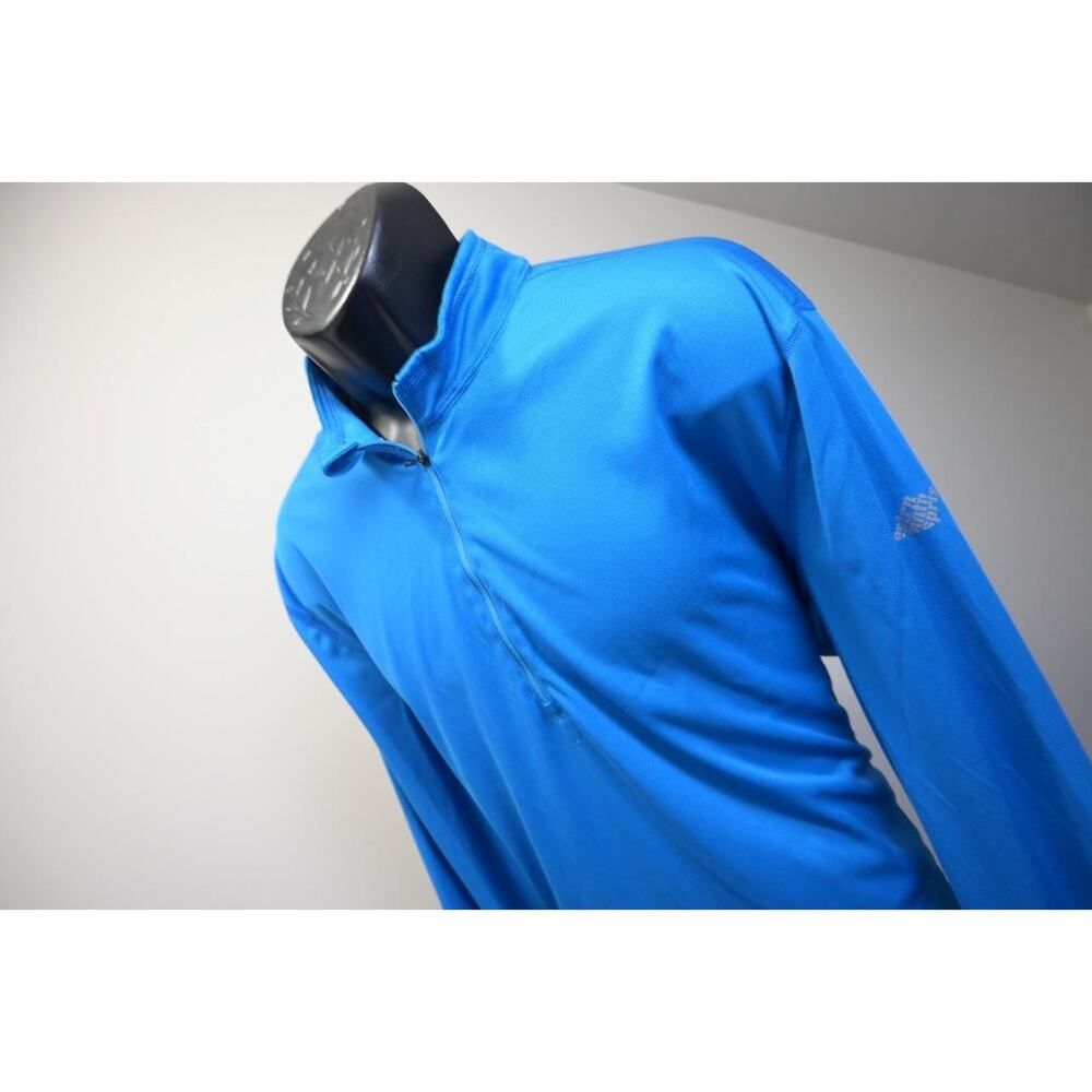 Eastern Mountain Sports Jacket Mens 2XL Blue 1/4 Zip Techwick‎ Pullover Like New